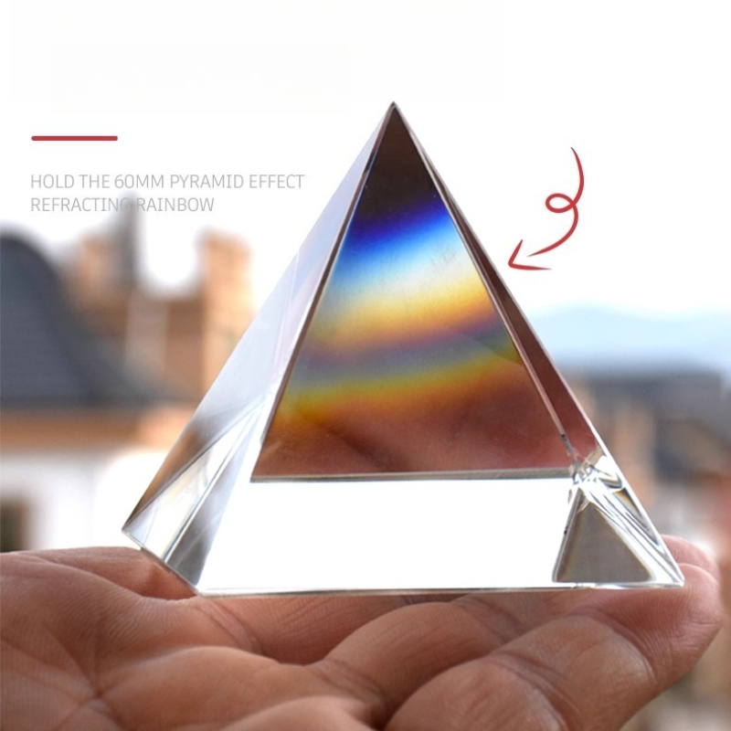 Lighting Glass Photography - Prisma piramidal cuadrangular de 40mm/60mm, cristal