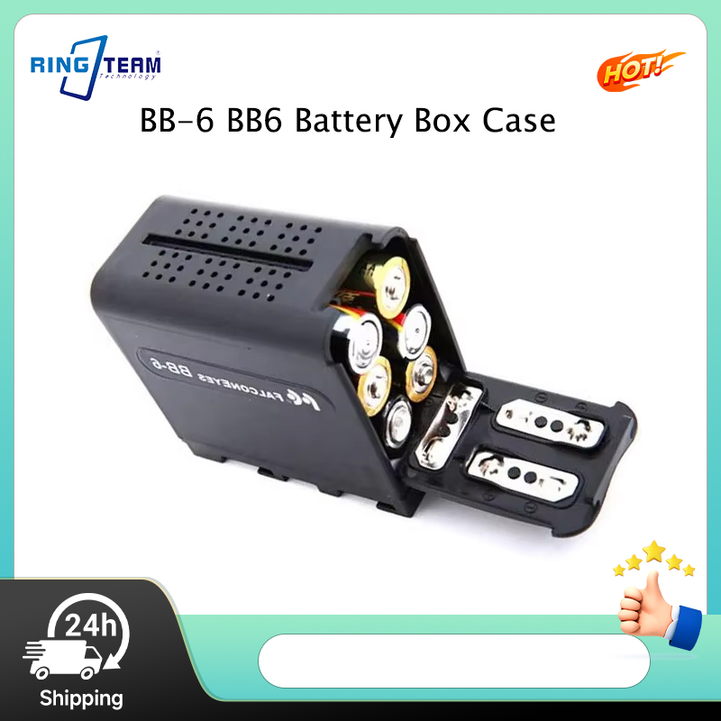 Video Light Panel Led - Caja de Baterías BB-6 para 6