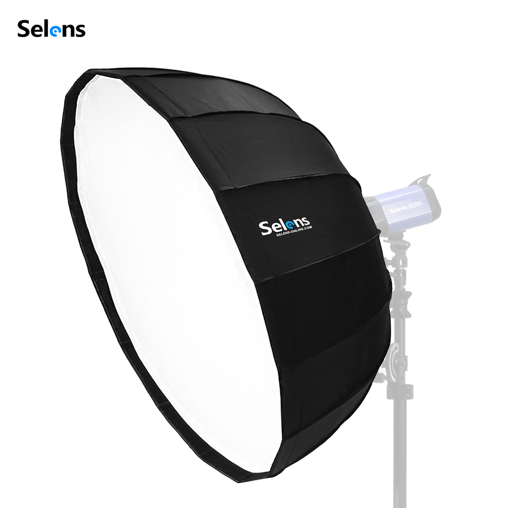 Photography Lighting Beauty Dish - Selens Softbox Parabólico de Montaje Rápido,