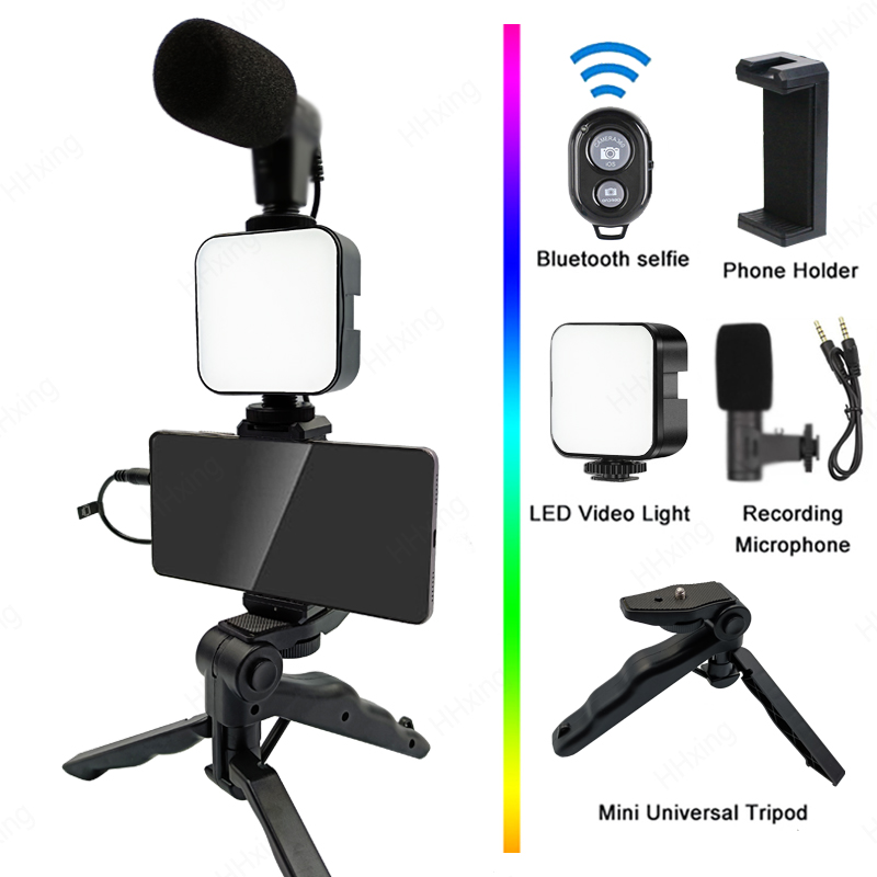 Photography Lighting Kit Portable - Soporte para teléfono móvil, iluminación de