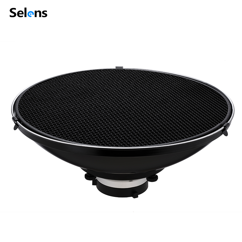 Photography Lighting Beauty Dish - Selens-Juego de reflectores de plato de