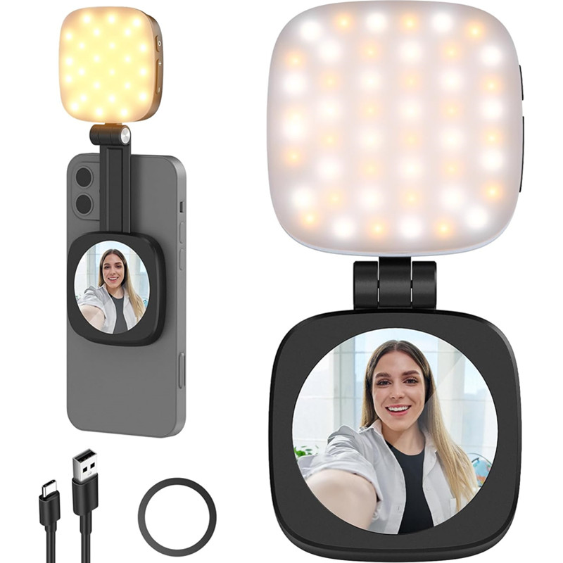 Photography Lighting Brand - Luz magnética plegable 2 en 1