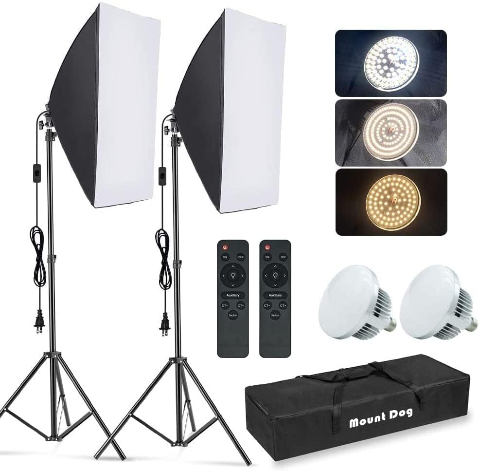 Photography Lighting Kits - Kit de iluminación con caja de