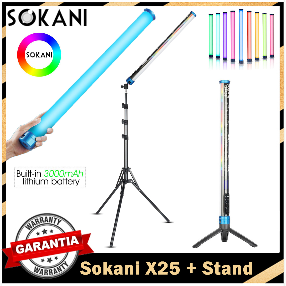 Photography Lighting Wand - Sokani X25 RGB tubo de luz