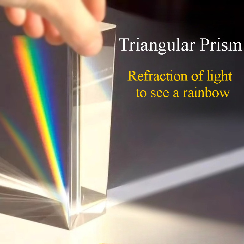 Lighting Glass Photography - Prisma Triangular Arcoíris de Cristal Óptico