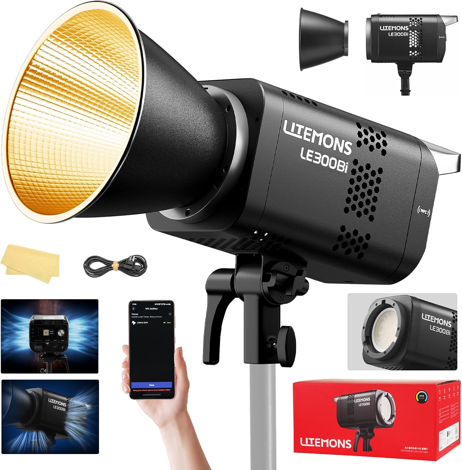 Video Light Panel Led - Kit de Iluminación LED RGB para