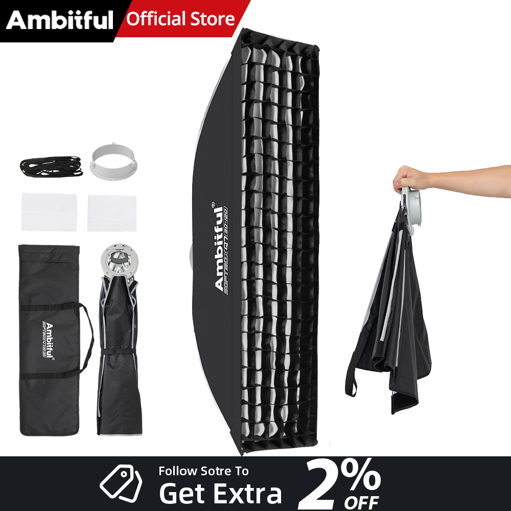 Photography Lighting Meter - AMBITFUL Q7-II 30*120cm Softbox tipo strip