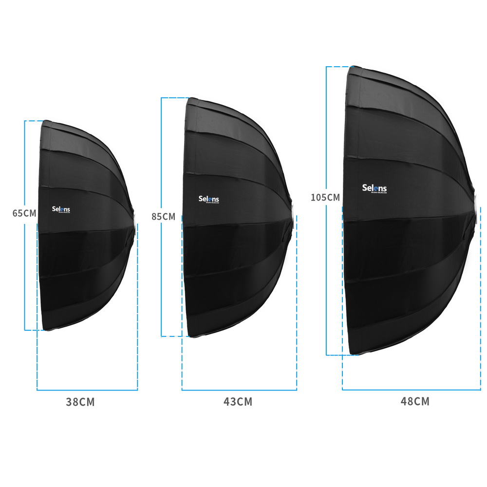 Photography Lighting Beauty Dish - Selens-difusor Reflector parabólico, paraguas, plato de
