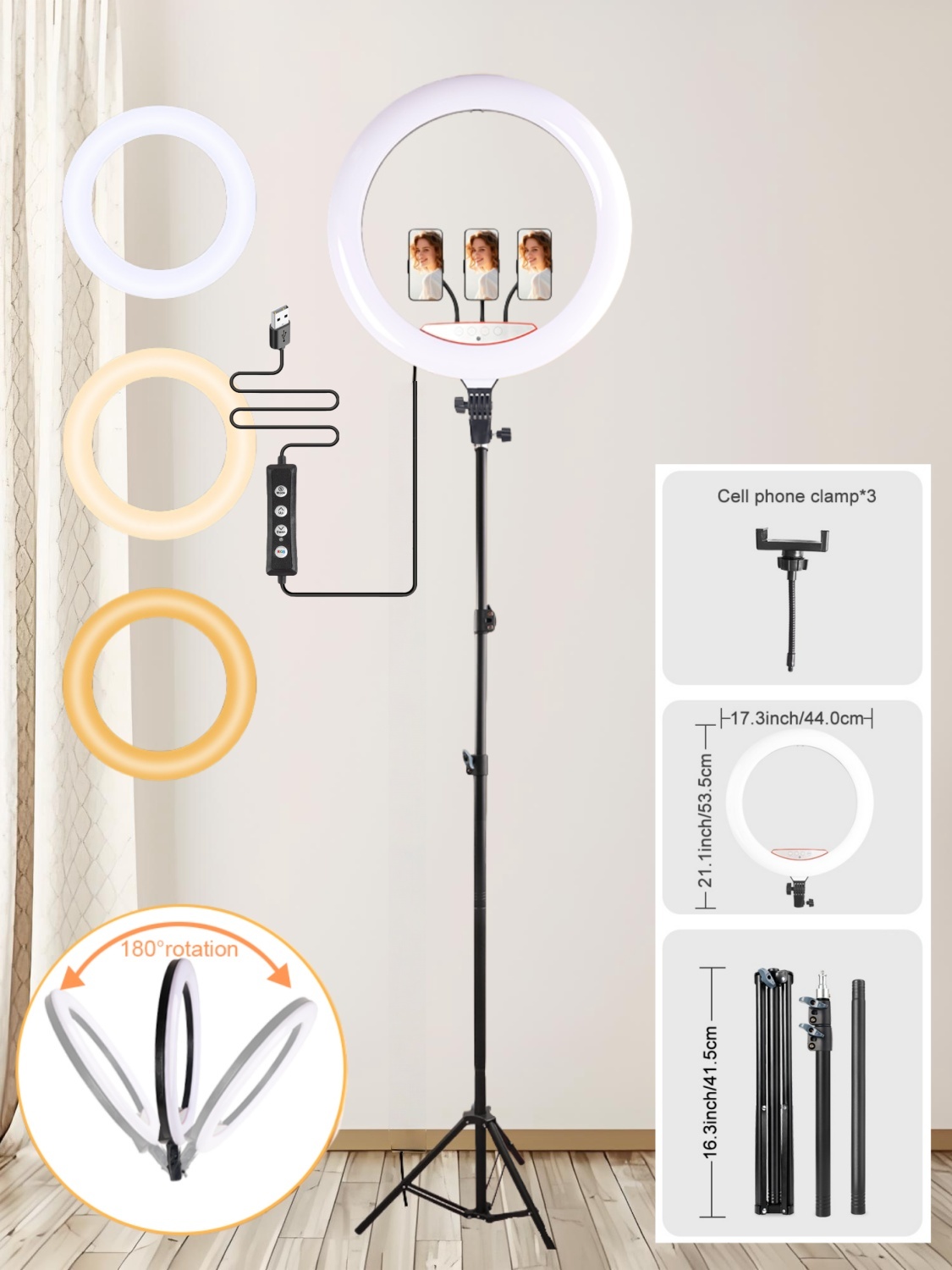 Photography Lighting Online - Kit de Anillo de Luz Profesional