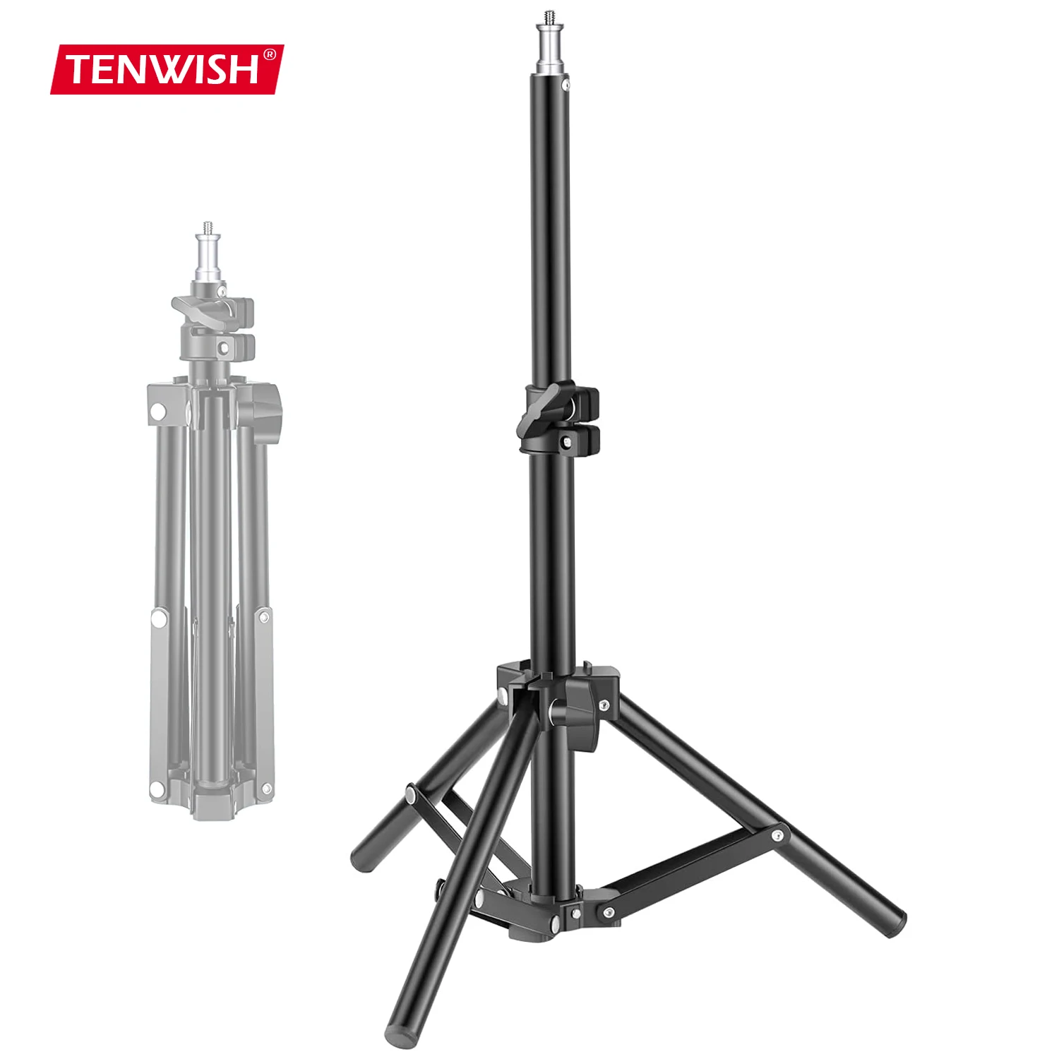 Photography Lighting Background - Trípode de fotografía Flexible Tenwish, soporte