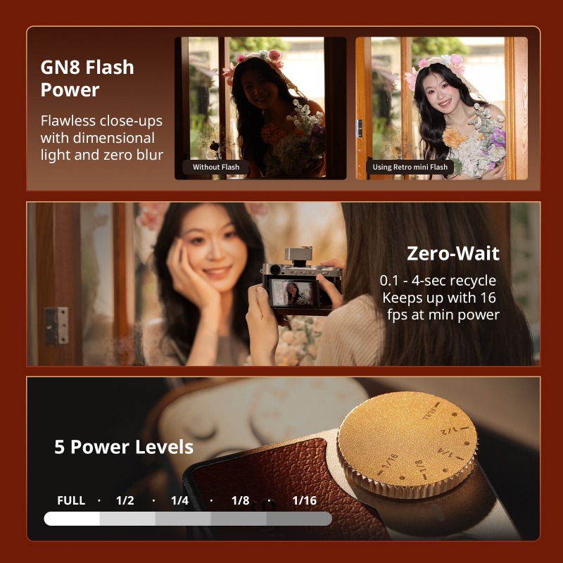 Flash Speedlite Retro Mini Sma - Photography Lighting Kit Portable reseña y precio