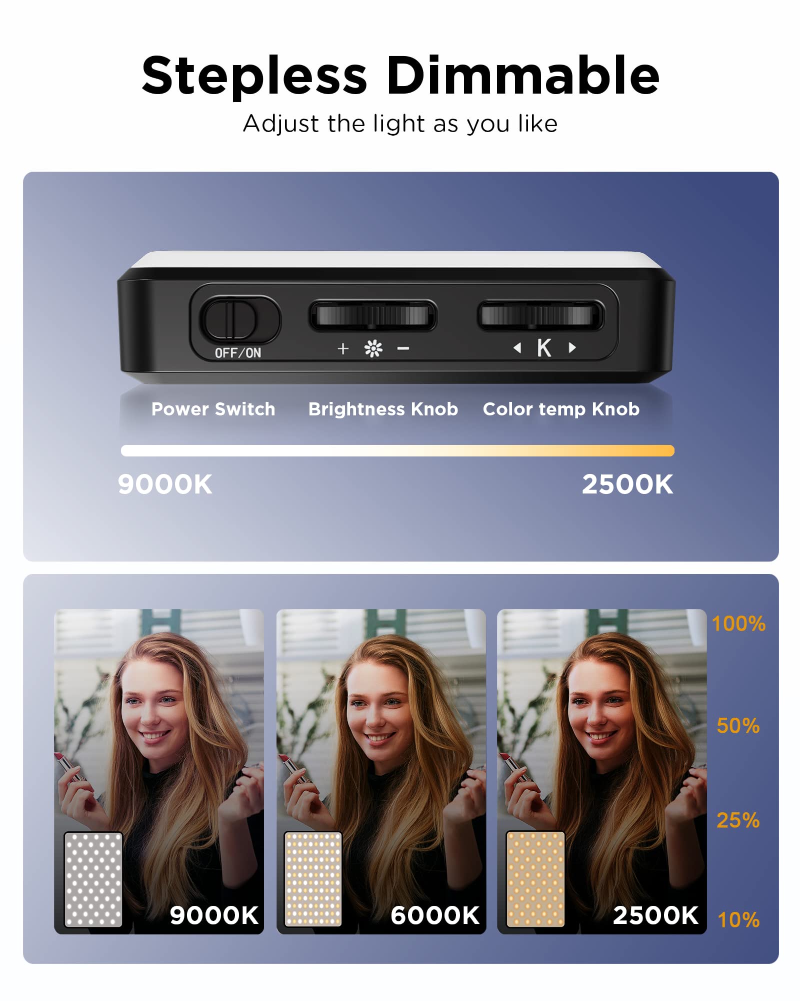 Luz LED para Selfie, 3000Mah,  - Photography Lighting Wand reseña y precio