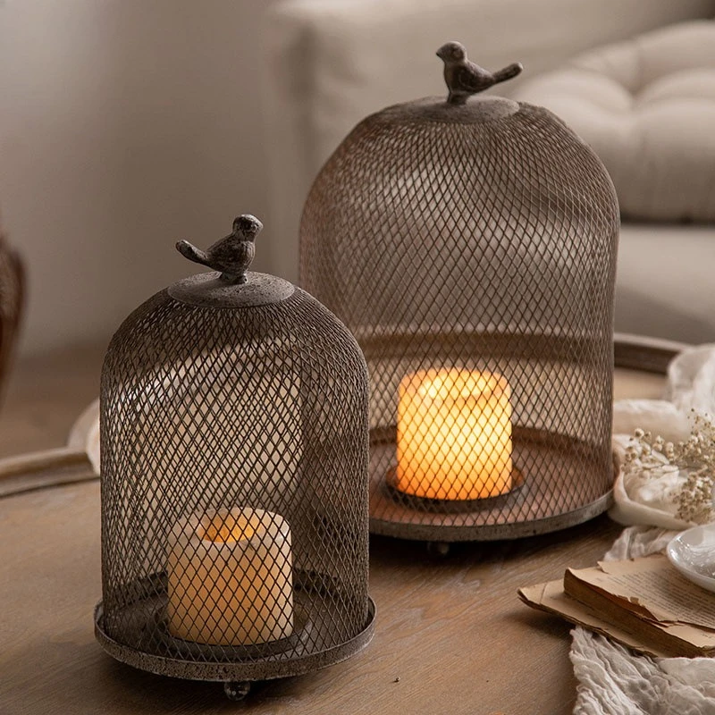 Portavelas de jaula de pájaros - Vintage Photography Lighting reseña y precio