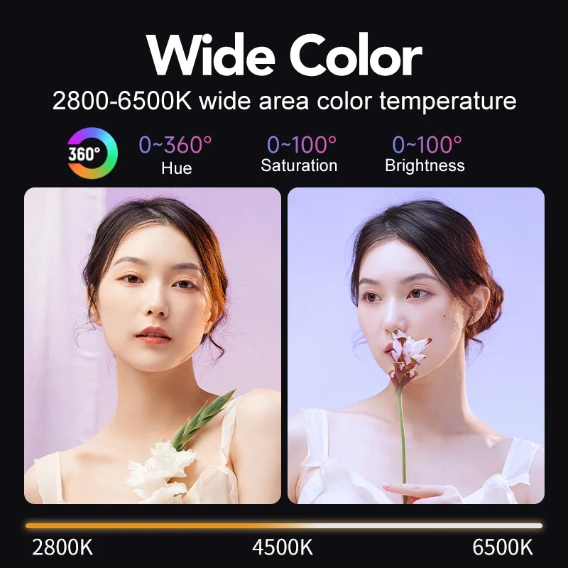 Luz de vídeo RGB, luz LED port - Photography Lighting Background reseña y precio