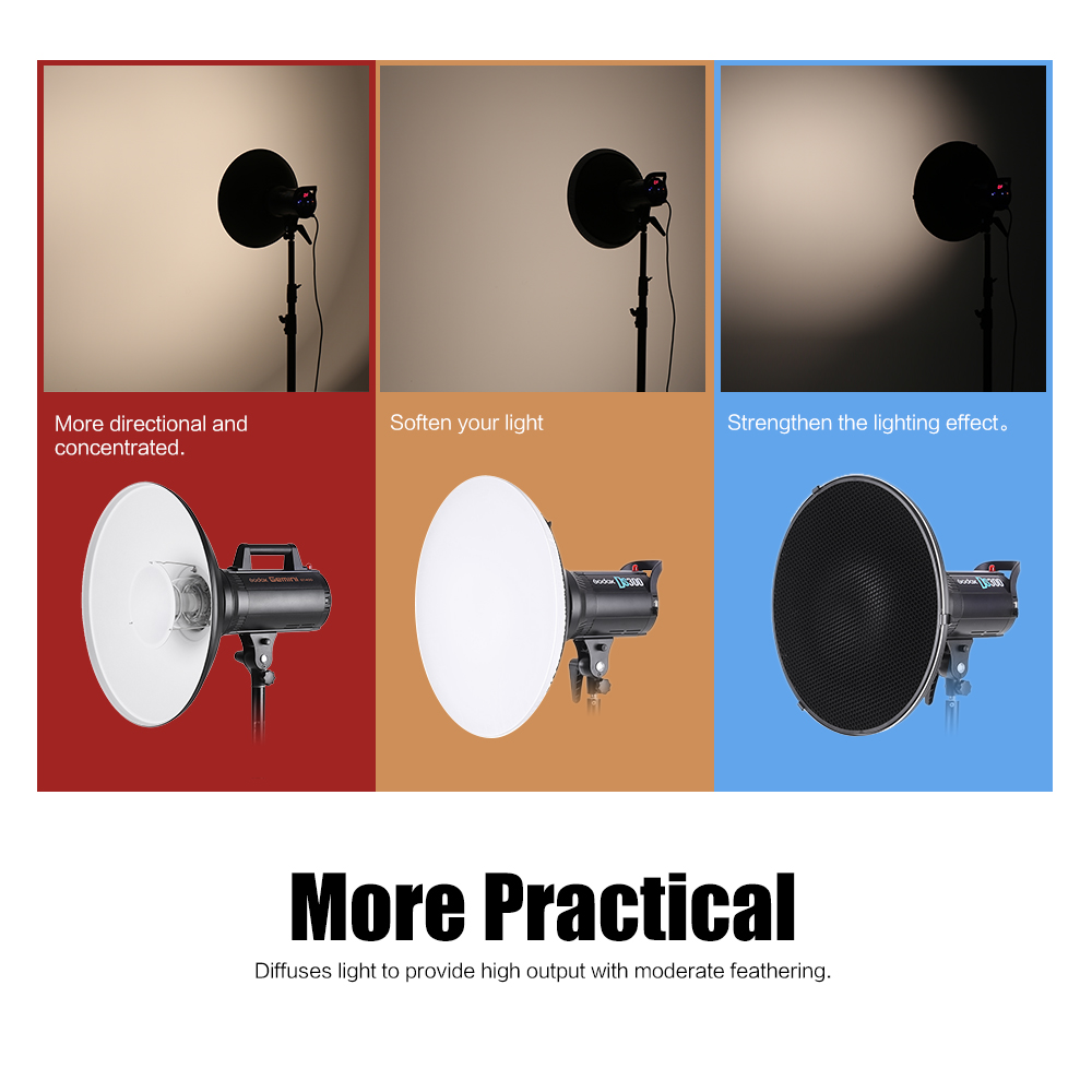 Fotografía de estudio 70cm/27, - Photography Lighting Beauty Dish reseña y precio