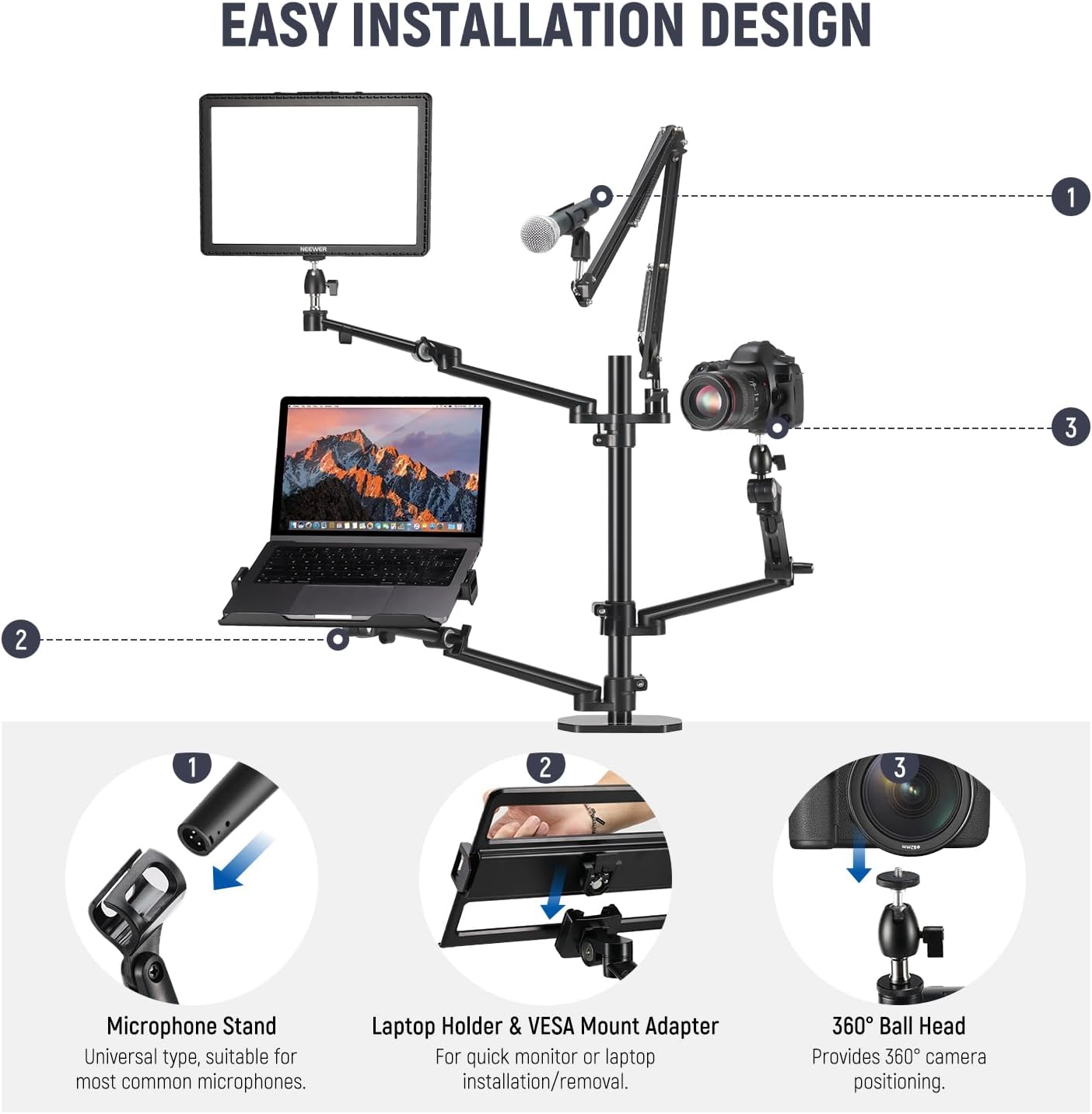 Soporte de Escritorio para Cám - Photography Lighting Online reseña y precio