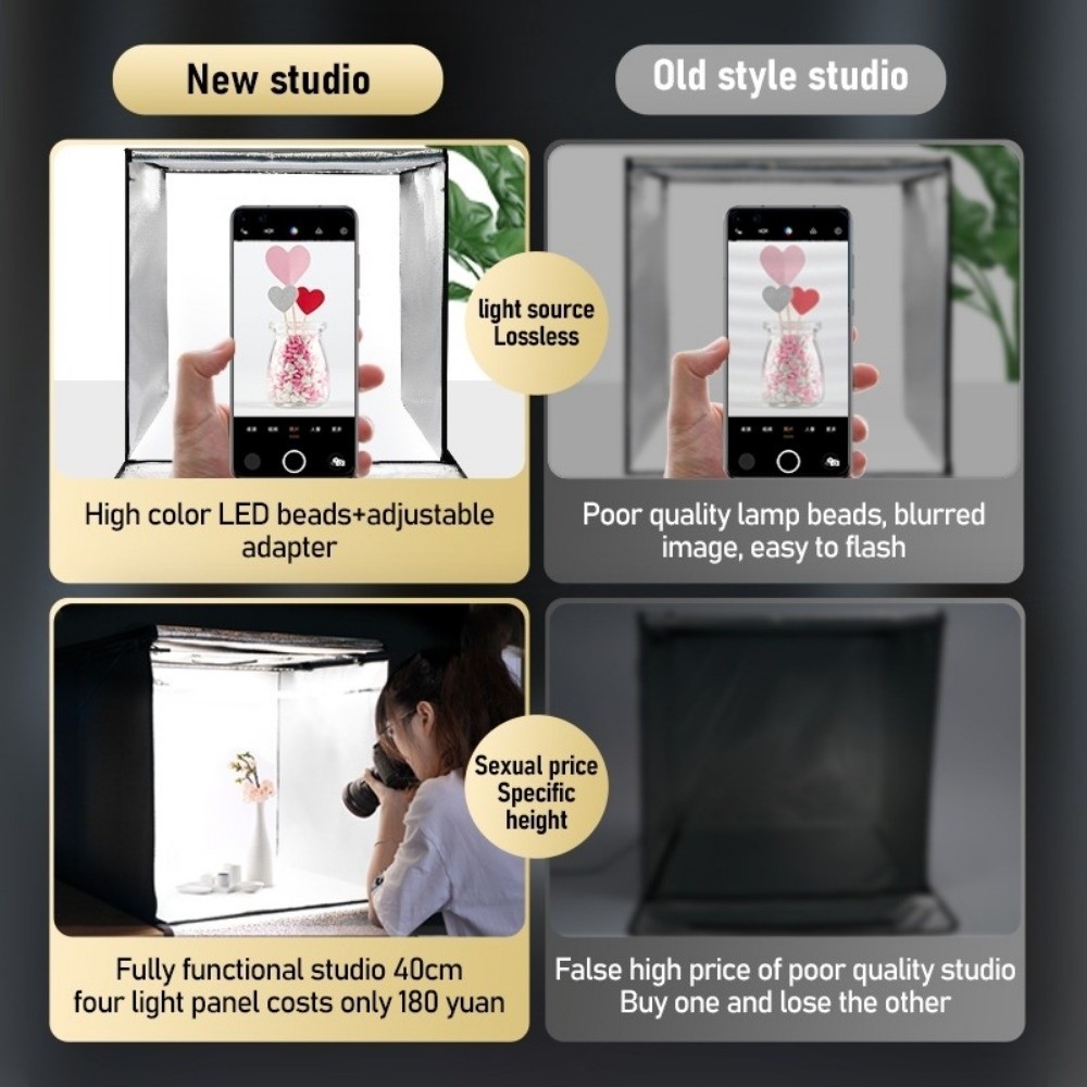 Caja de luz LED suave de 45/65 - Photography Lighting Background reseña y precio