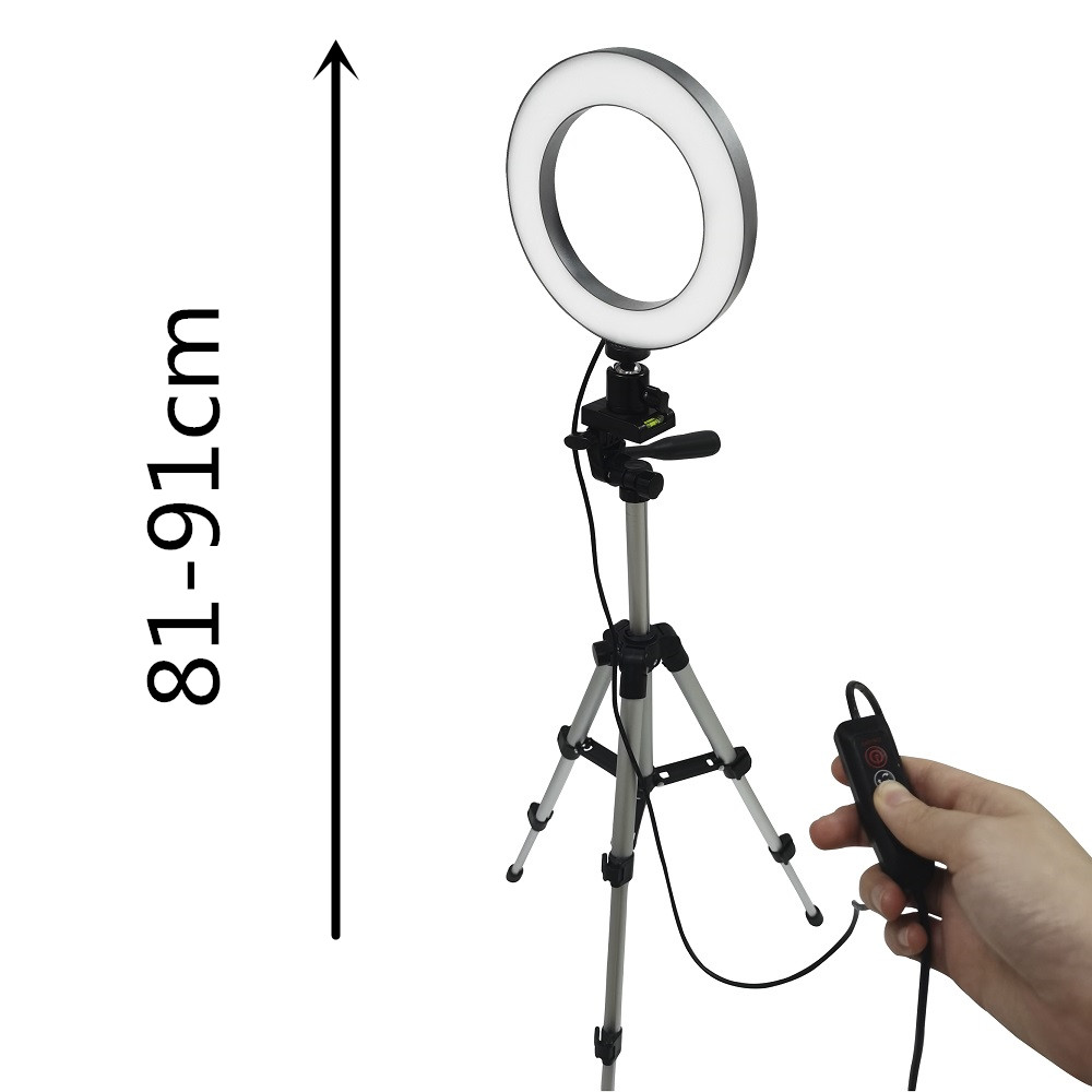 Anillo de luz LED para selfies - Photography Lighting Background reseña y precio
