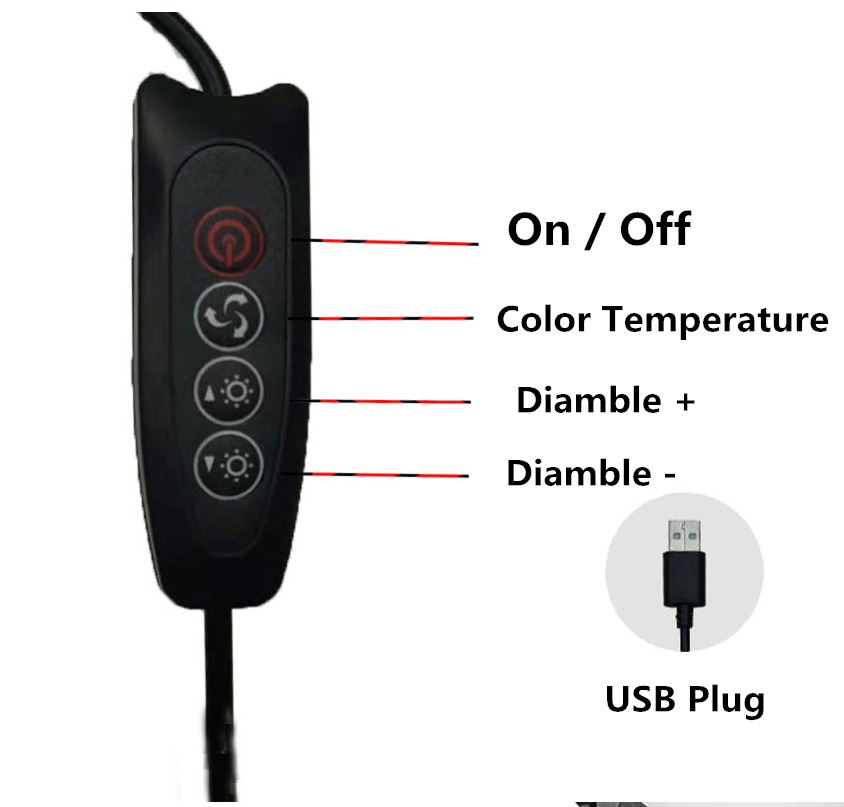 Anillo de luz LED para selfies - Photography Lighting Background reseña y precio