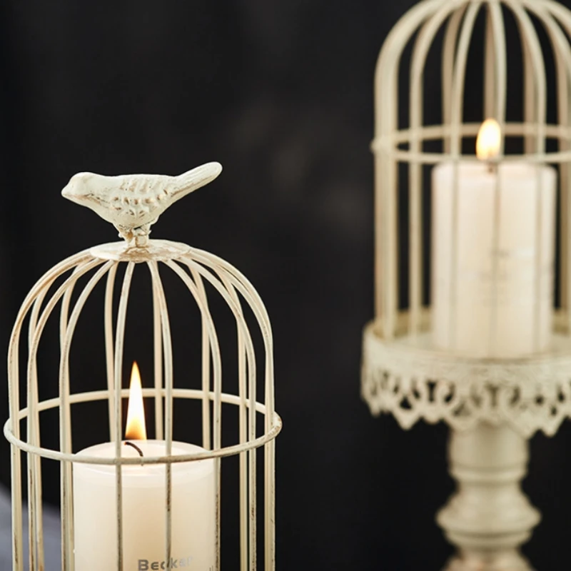 Portavelas de jaula de pájaros - Vintage Photography Lighting reseña y precio