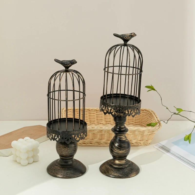 Portavelas de jaula de pájaros - Vintage Photography Lighting reseña y precio