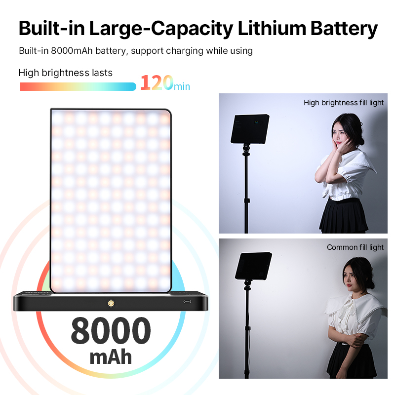 Ulanzi LT003 15W RGB luz de ví - Video Light Panel Led reseña y precio