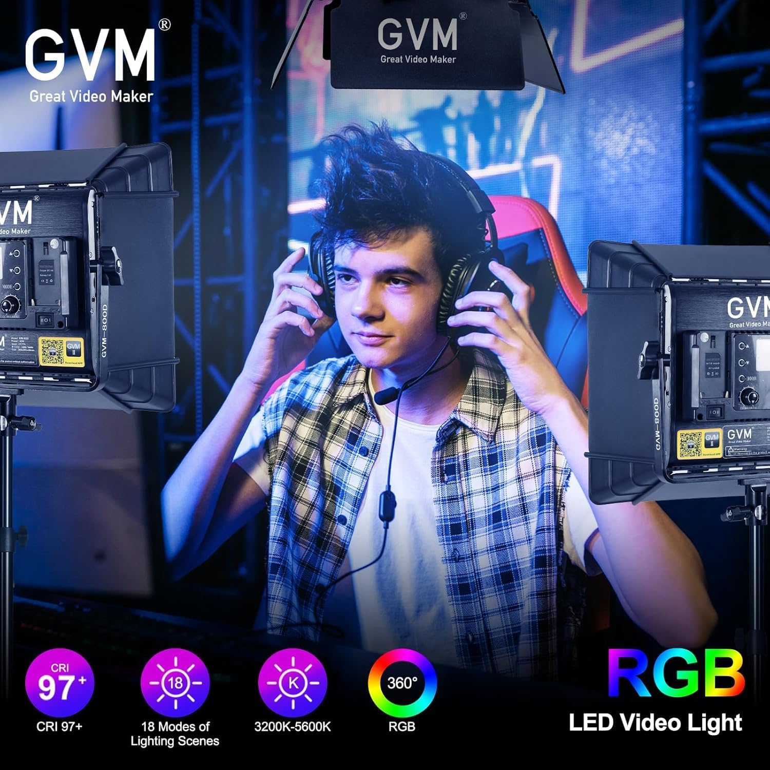 Kit de Iluminación LED RGB par - Video Light Panel Led reseña y precio