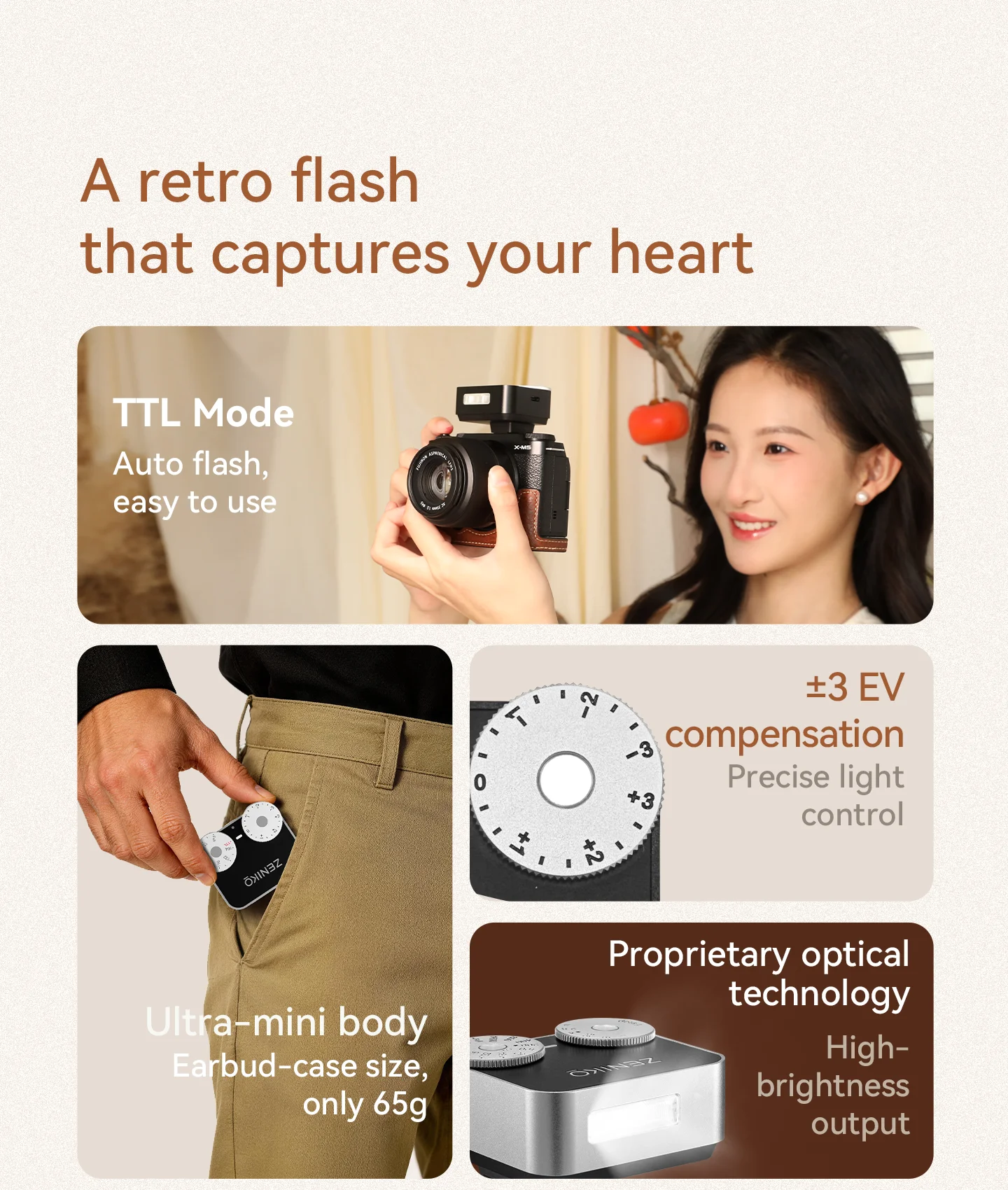 Flash ZENIKO ZT12 Compacto Ret - Photography Lighting Brand reseña y precio