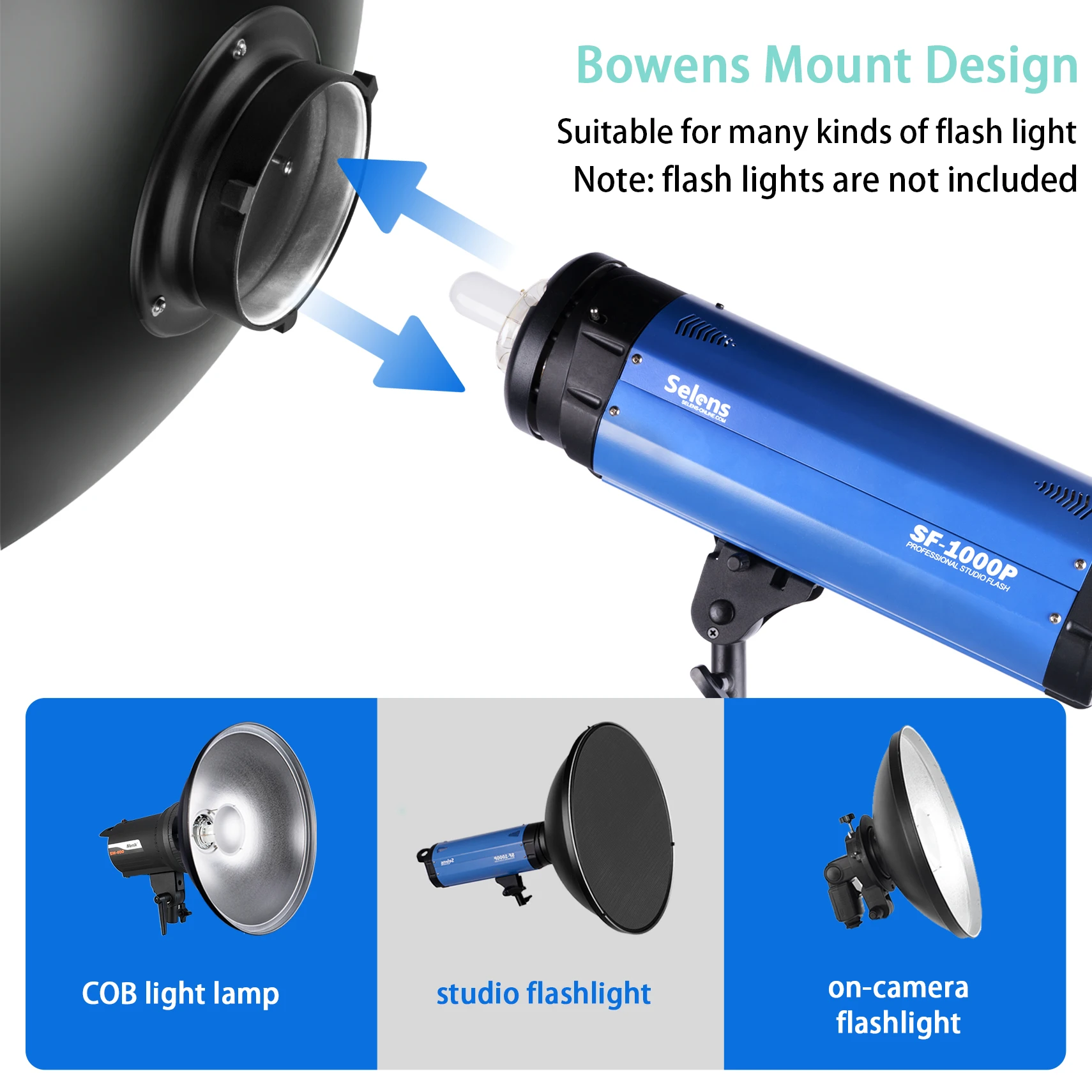 Selens-reflector Interior plat - Photography Lighting Beauty Dish reseña y precio