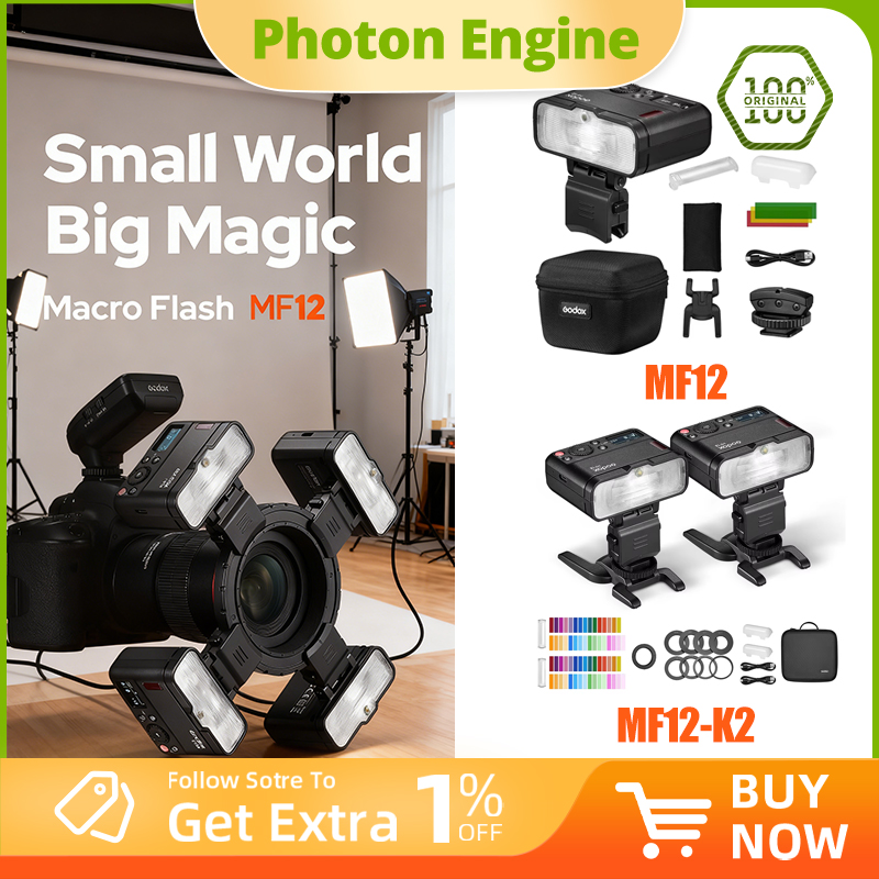 Kit de 2 flashs macro Godox MF - Photography Lighting Kit Godox reseña y precio