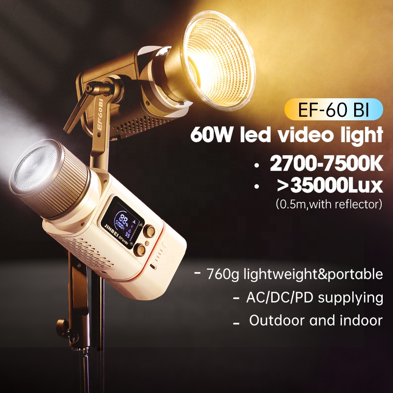 JINBEI EF-60BI 60w Kit de Ilum - Photography Lighting Kit Portable reseña y precio