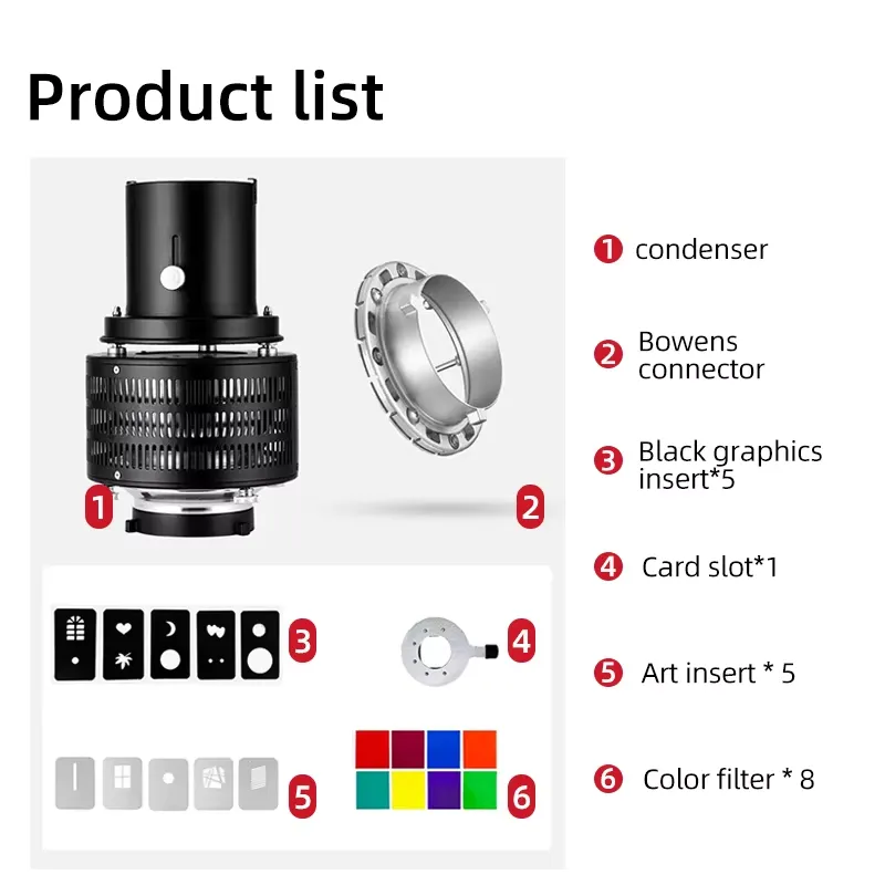 Kit de Snoot Óptico Cónico par - Photography Lighting Brand reseña y precio
